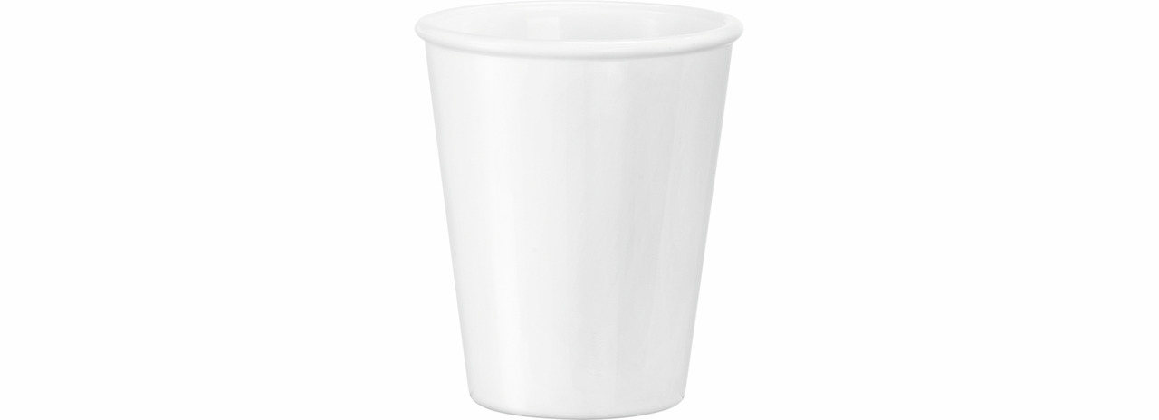Becher ohne Henkel 80 mm / 0,22 l weiß Careware White