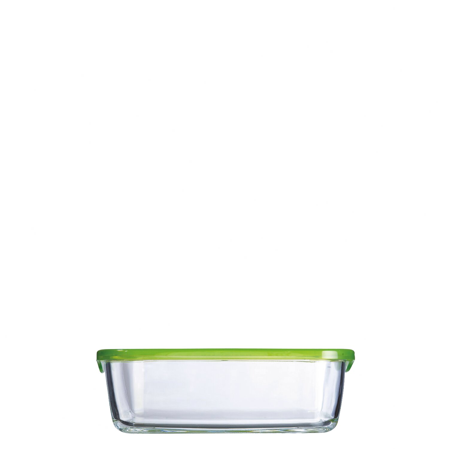 Box 205 x 150 x 65 mm / 1,22 l transparent mit grünem PP Deckel Keep´n