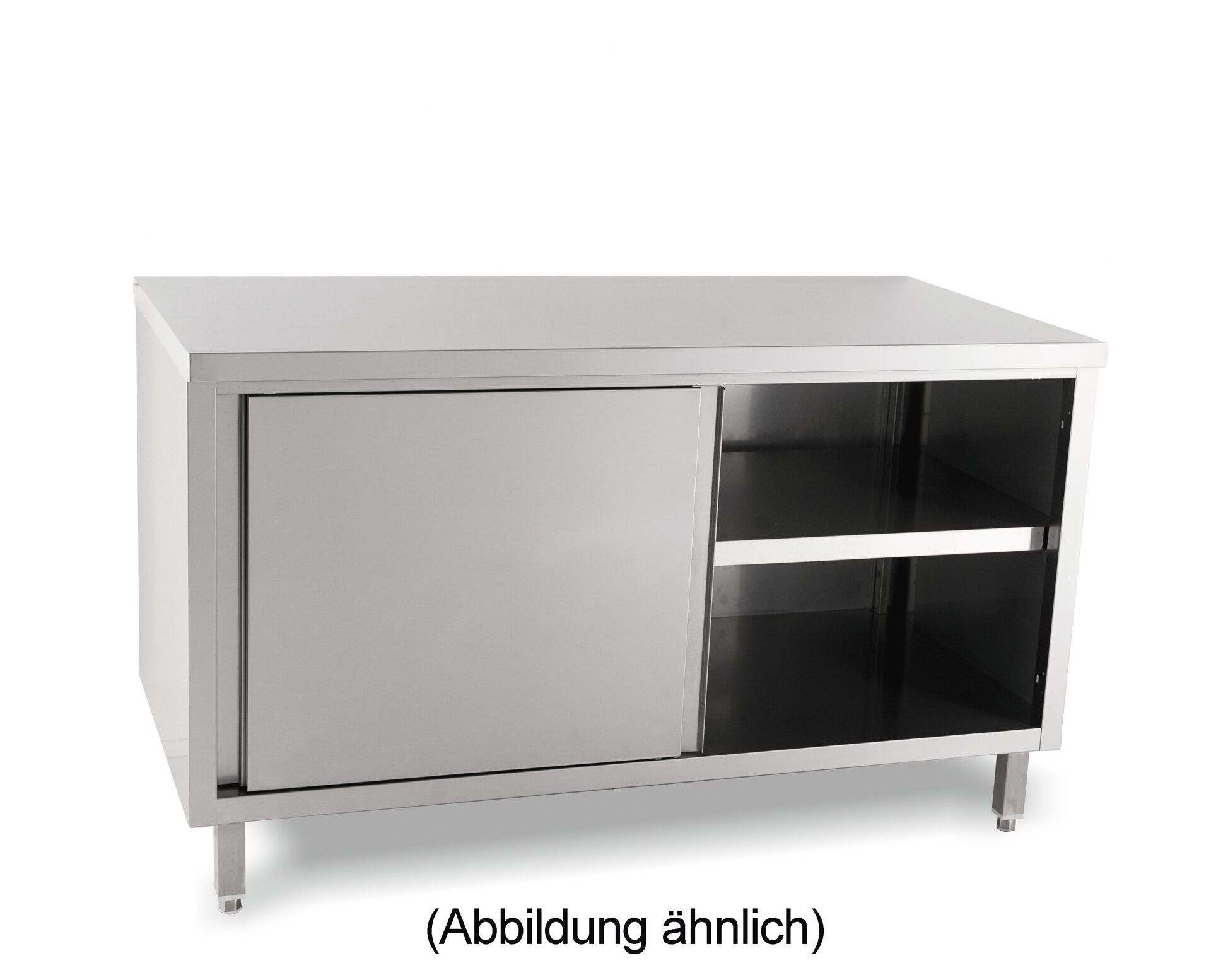 Durchreicheschrank mit Schiebetüren ohne Aufkantung 1000 x 600 x 850 mm