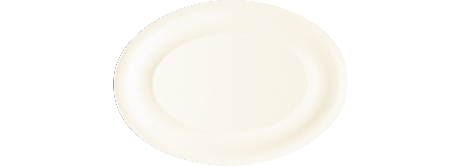 Platte oval 220 x 155 mm crème