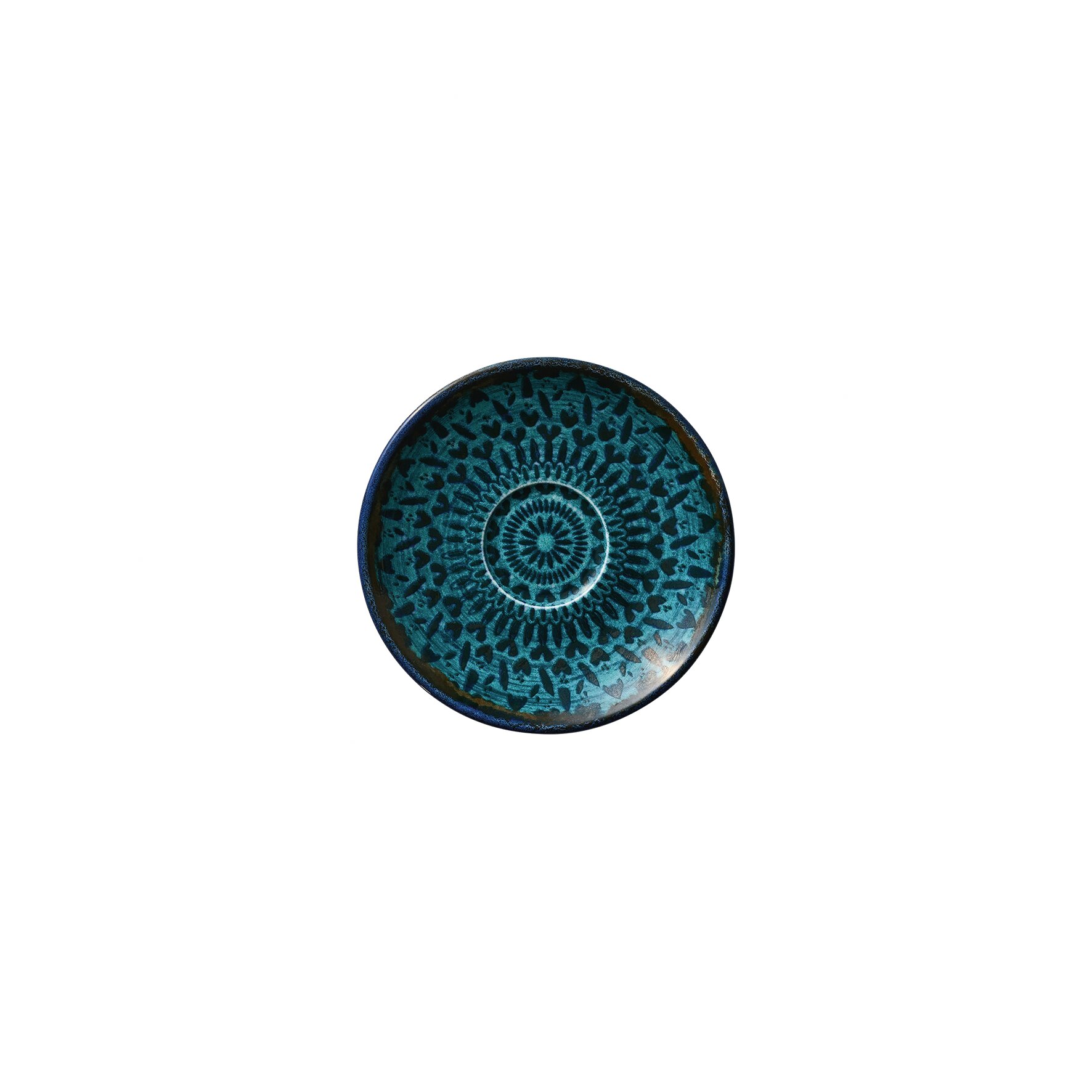 Untertasse rund 115 mm indigo Mirage
