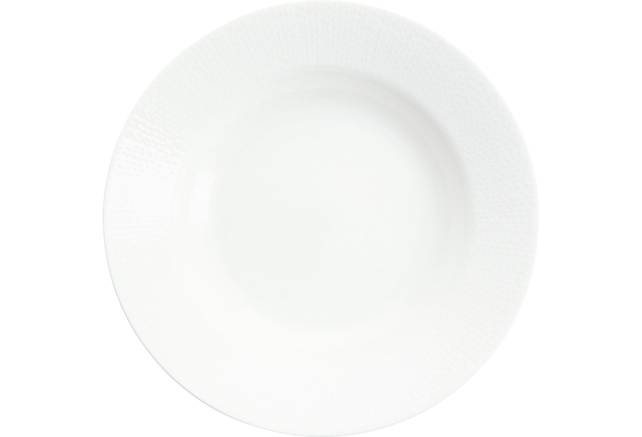 Teller tief mit Fahne 272 mm / 0,48 l weiß Amanda