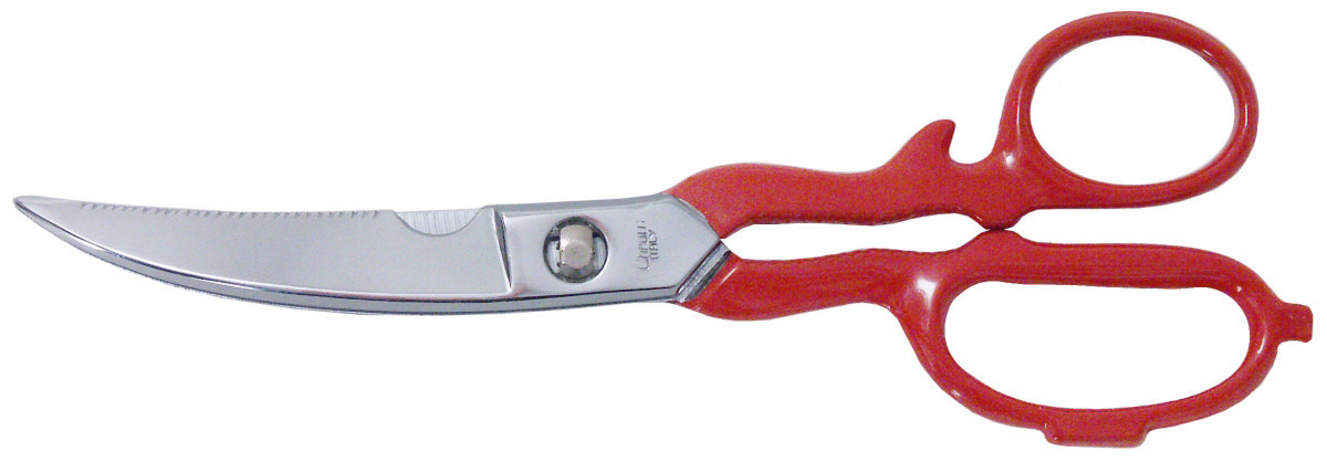 Küchenschere 220 mm rot lackierter Griff
