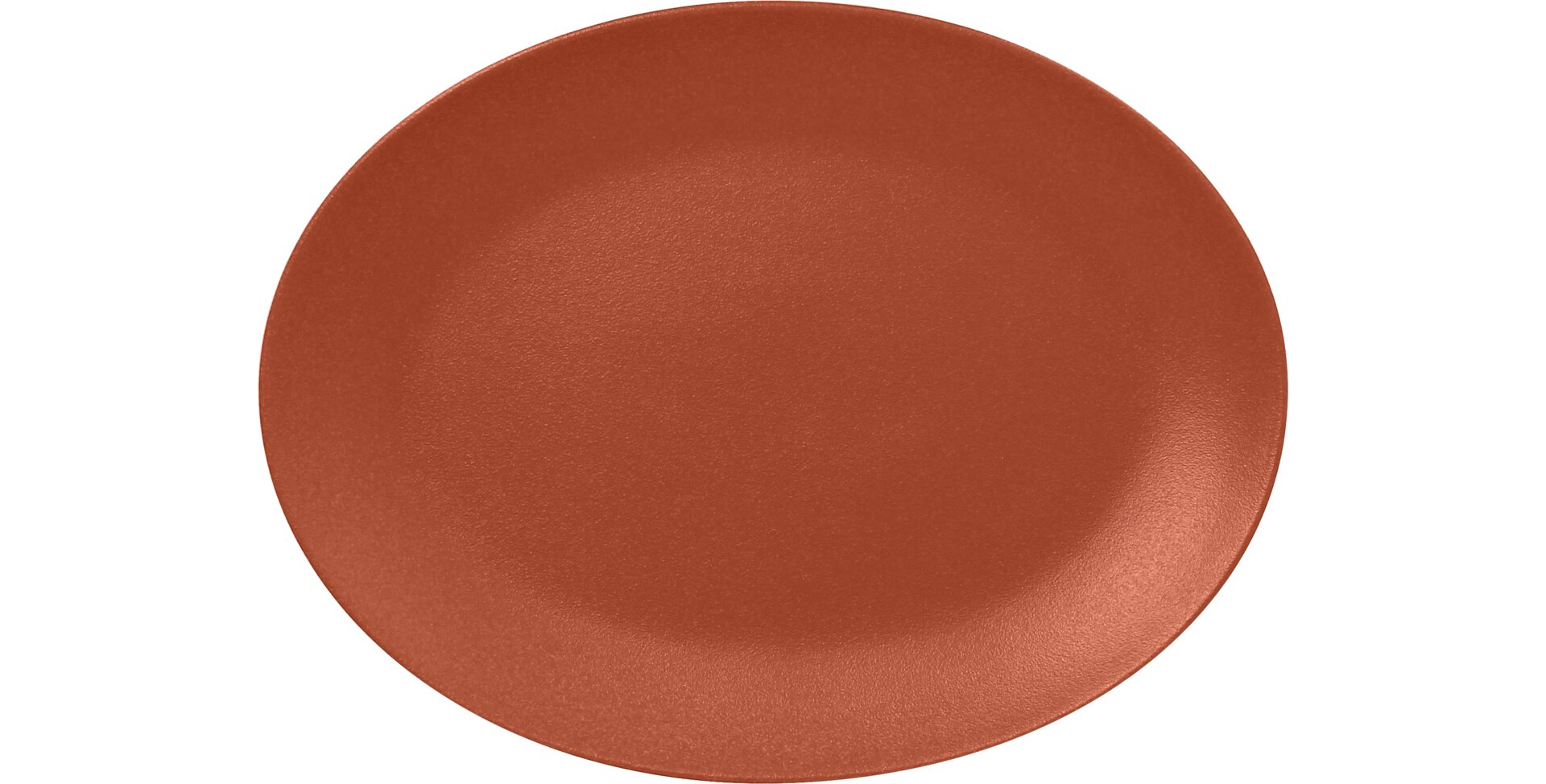 Platte oval 360 x 270 mm terra Neofusion