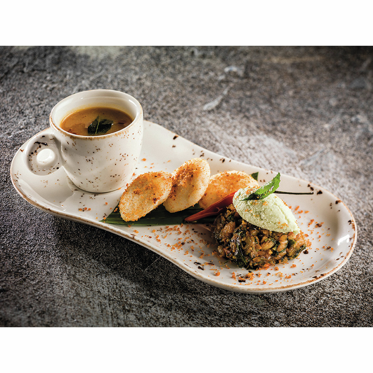 Setplatte Gourmet 255 x 120 mm Grain