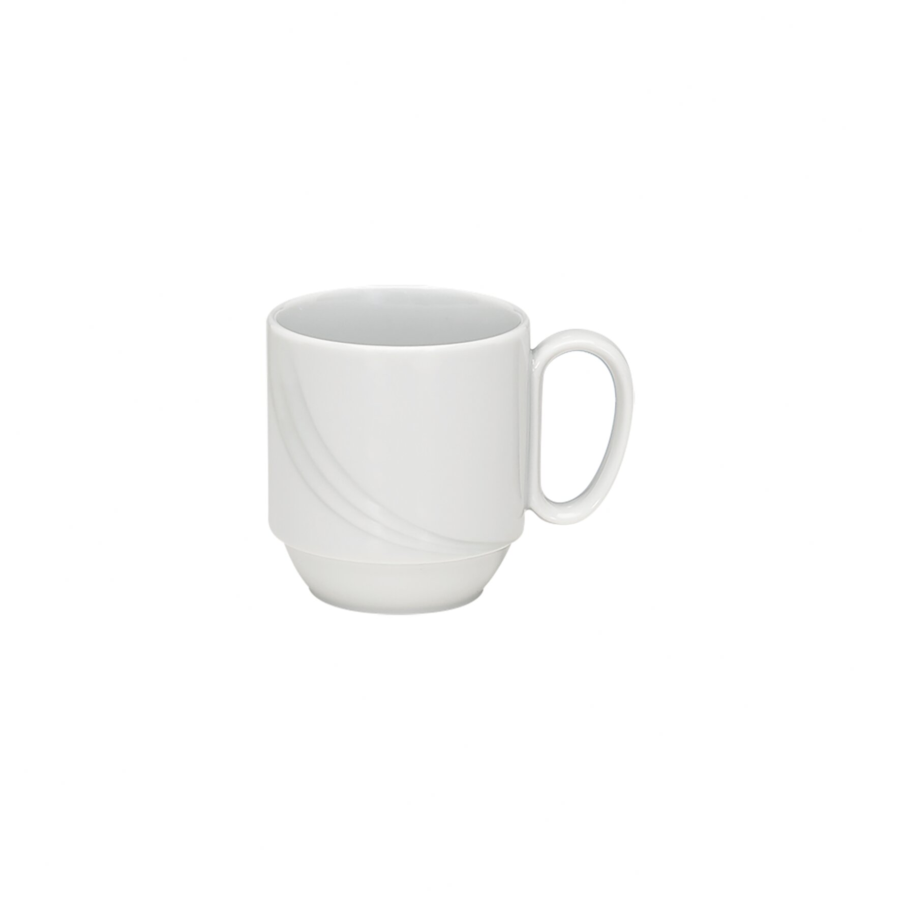 Spezialbecher stapelbar 79 mm / 0,28 l weiß Donna Senior