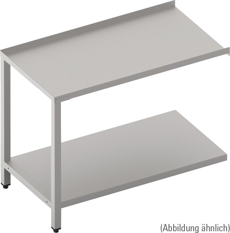Ablauftisch mit Ablagebord 600 mm breit