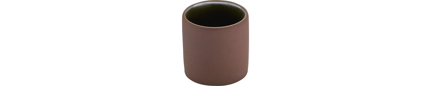 Espressotasse / Plateau 60 mm / 0,09 l braun/schwarz 2in1
