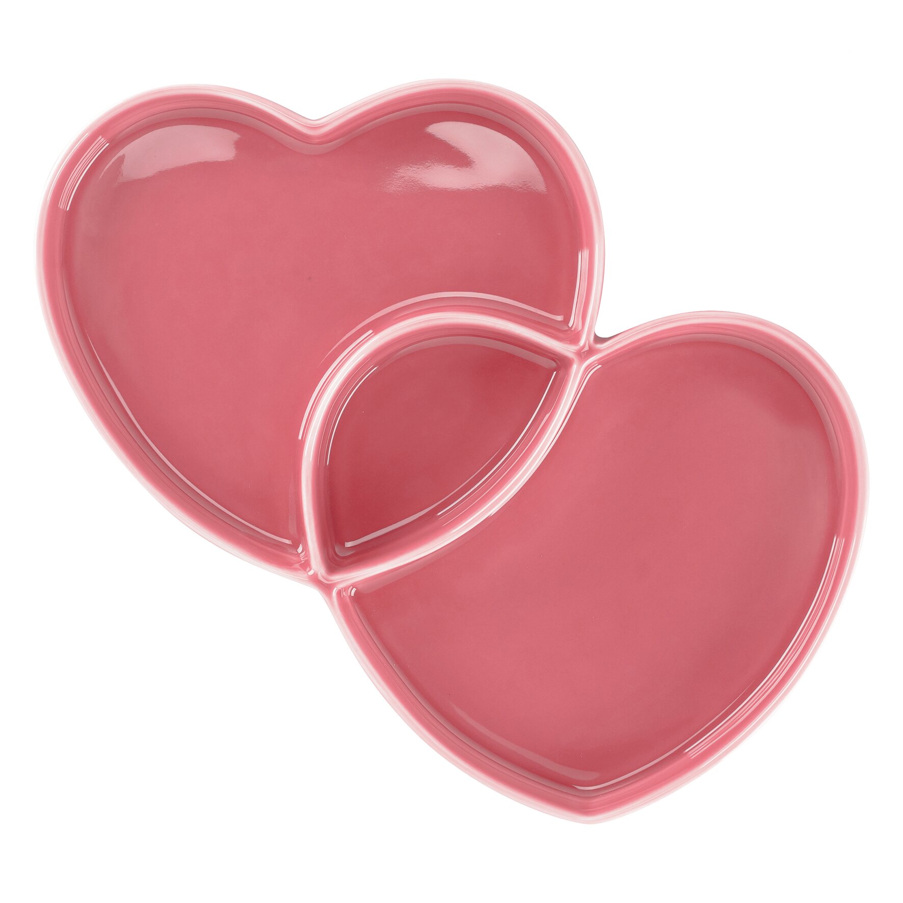 Teller tief zum Teilen 290 x 264 x 30 mm / 0,85 l pink Cliché