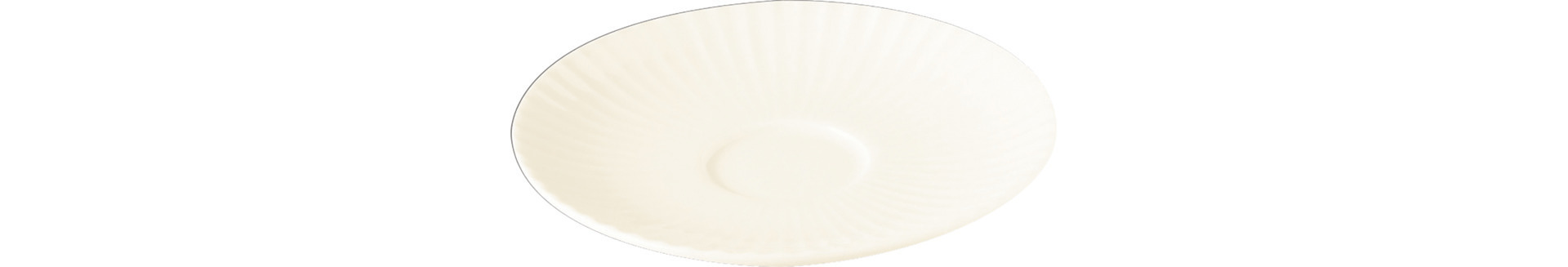 Untertasse 150 mm weiß für Kaffeetasse MECU20 crème