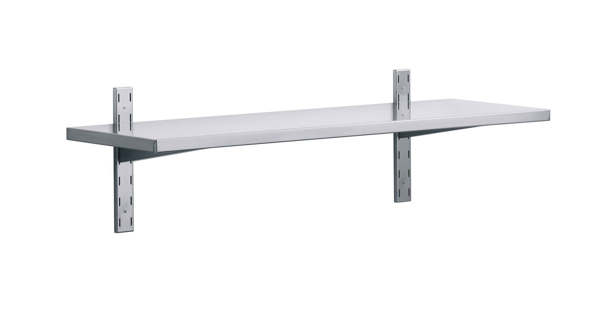 1 Wandbord mit Wandkonsolen 20 mm Aufkantung 1400 x 300 x 350 mm