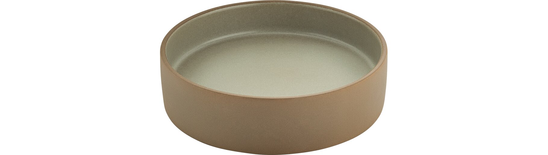 Teller flach / tief 160 mm beige/grau 2in1