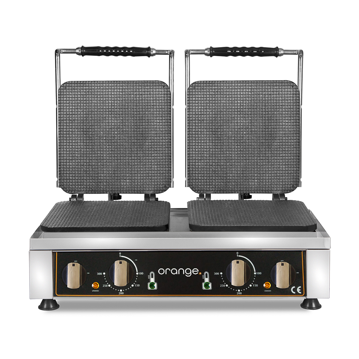 Waffeleisen Gelato, 2 x (230 x 230 x 10 mm) orange