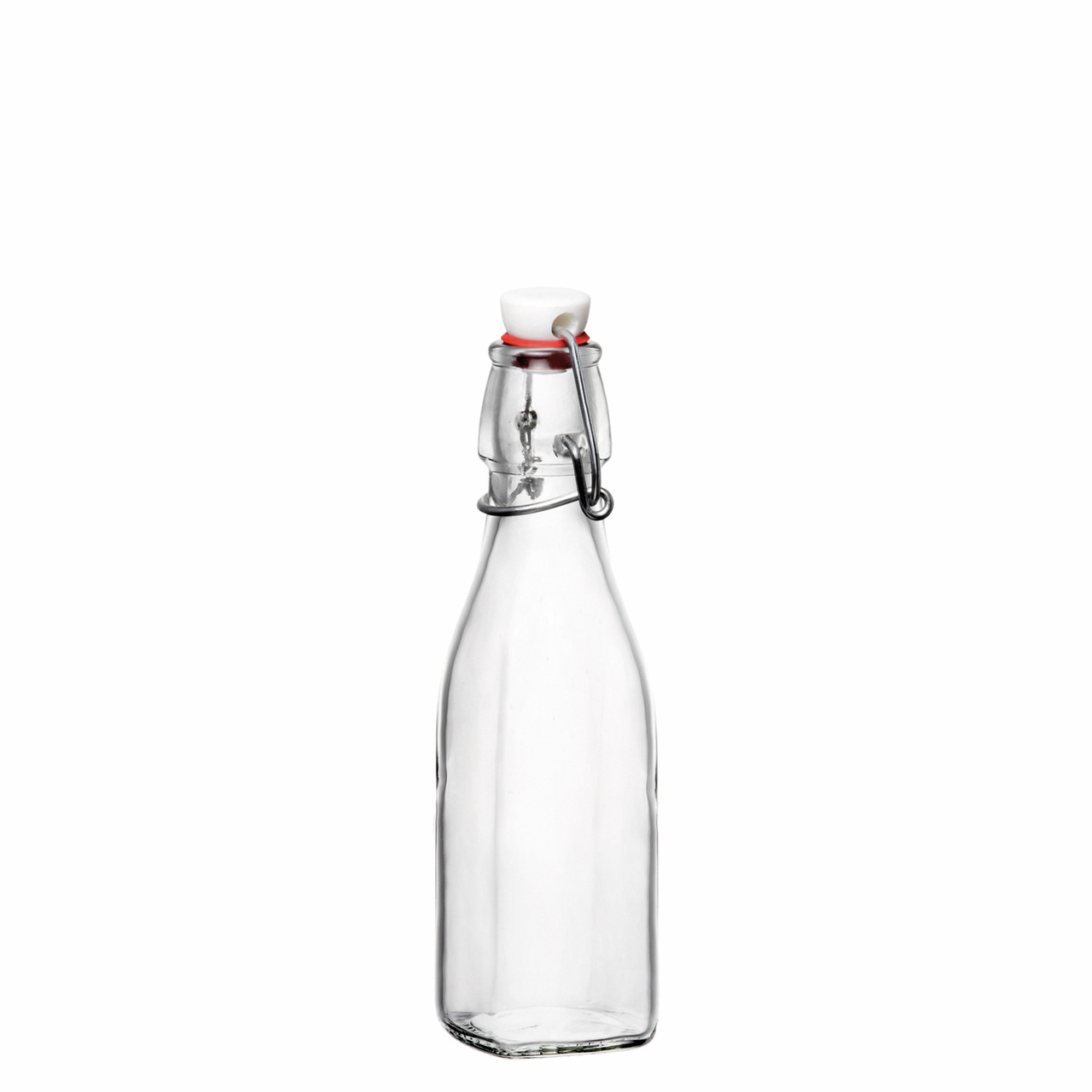 Flasche 64 x 64 x 192 mm / 0,25 l mit Bügelverschluss Swing
