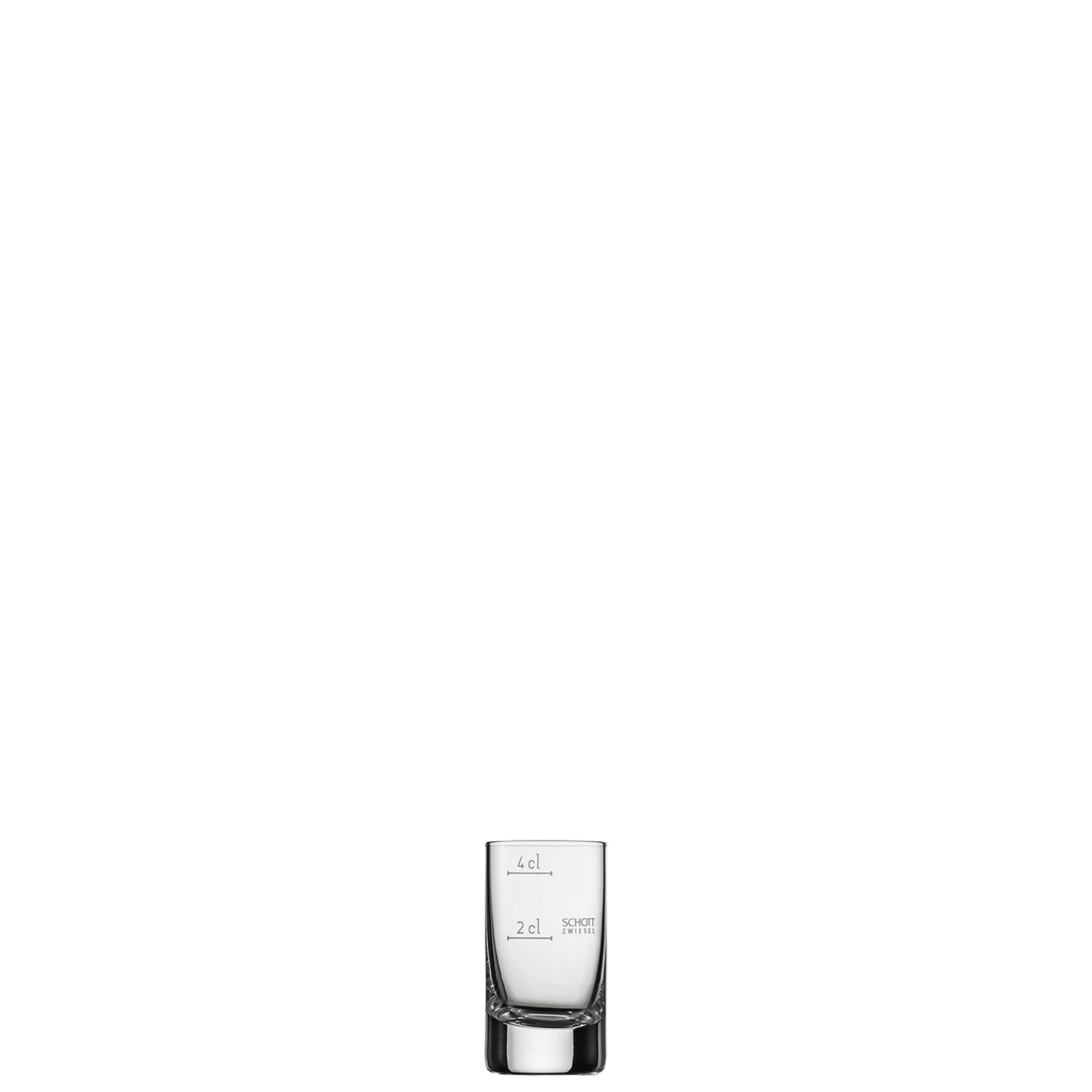 Schnapsglas 38 mm / 0,05 l 0,02 + 0,04 /-/