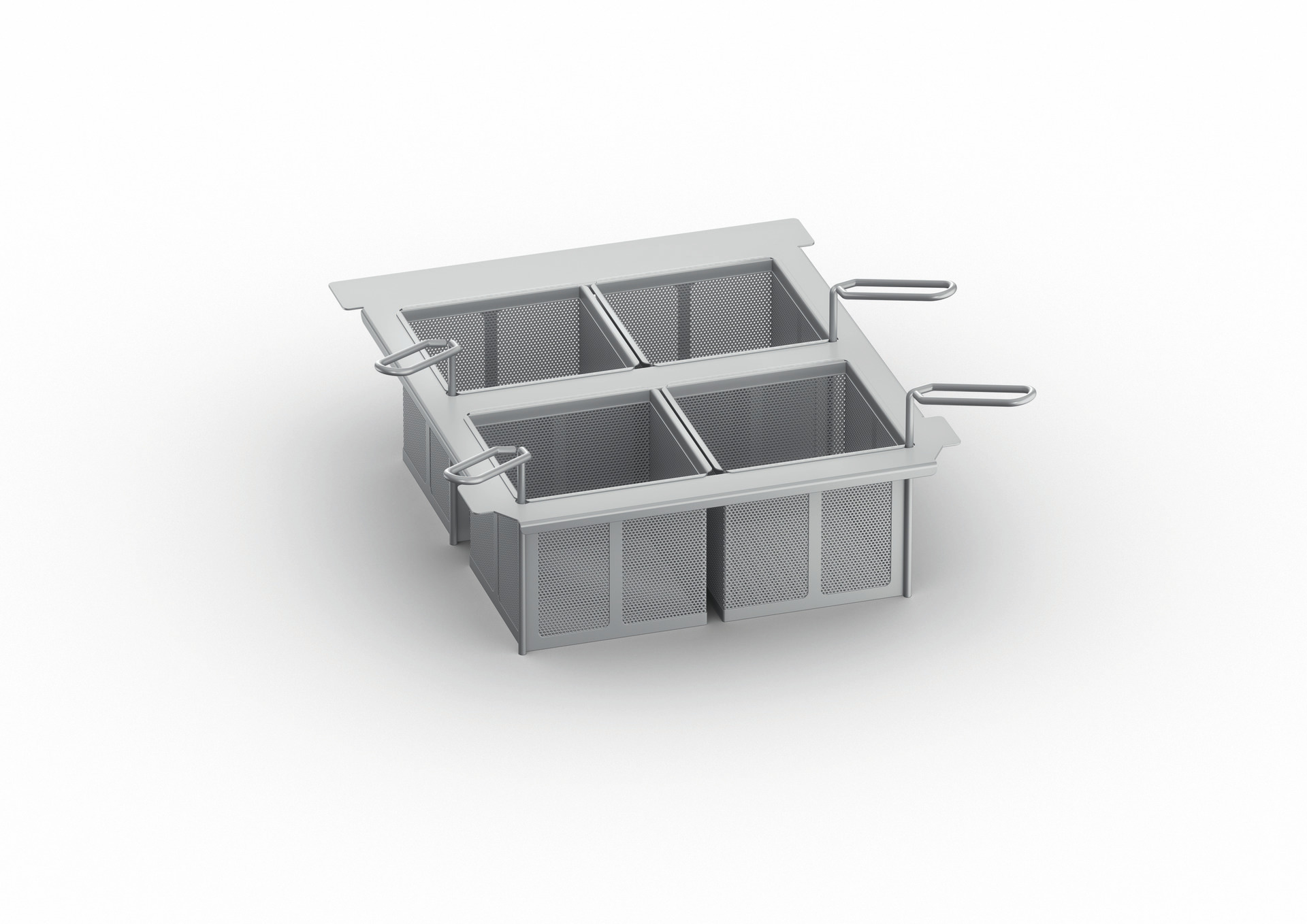 Kit 4 Portionskörbe GN 1/6 gelocht  passend für Typ 2-XS