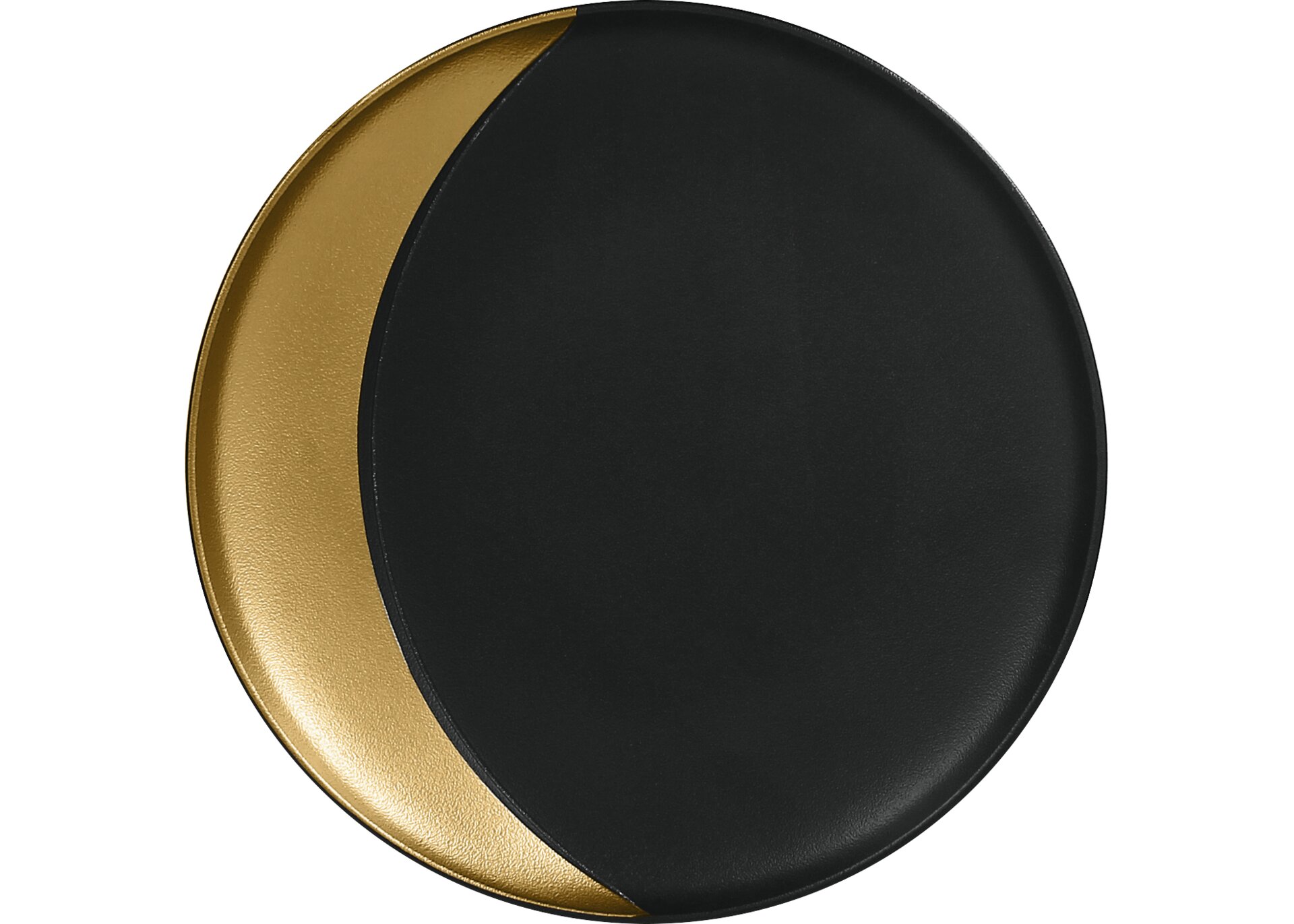 Teller tief 240 mm black-gold Metalfusion