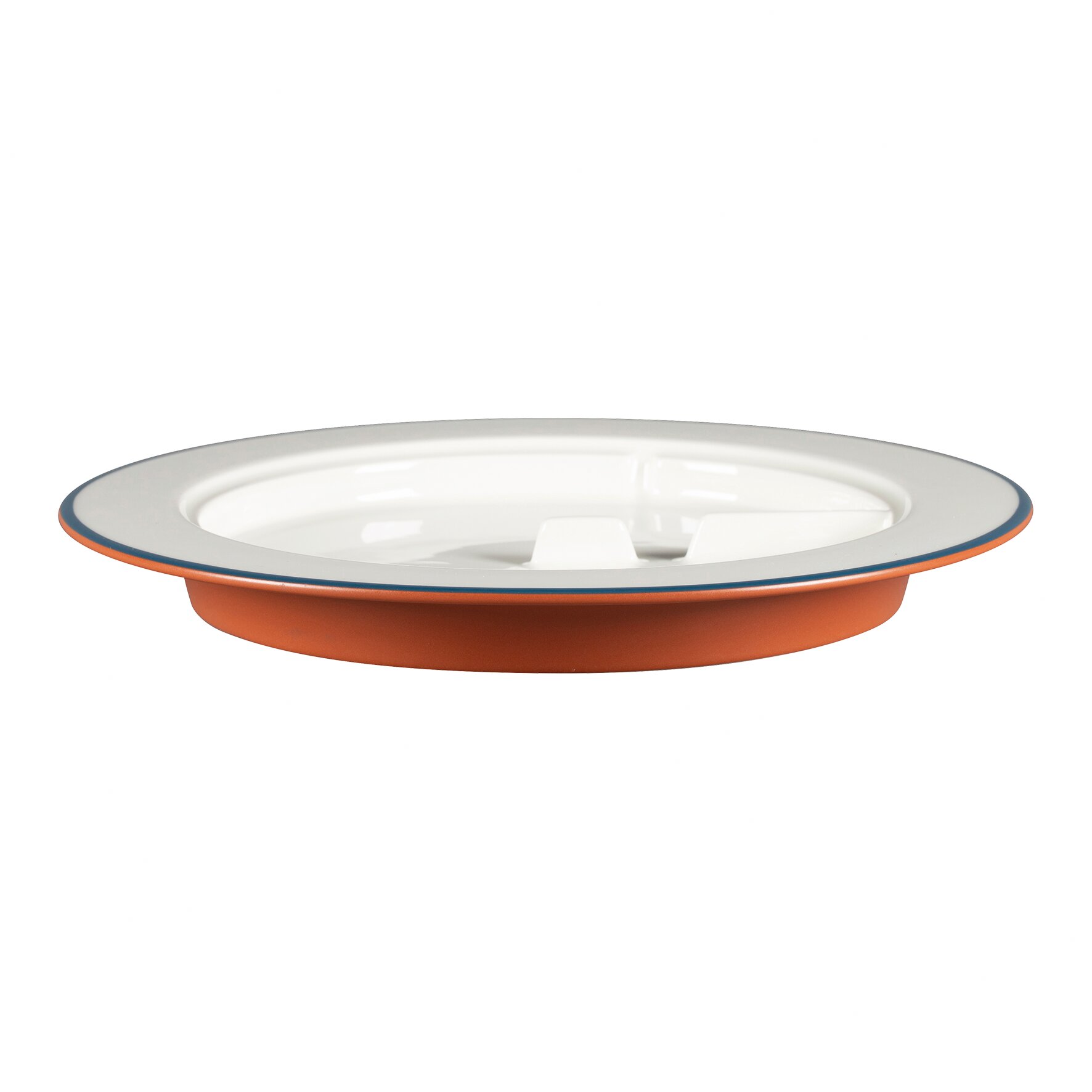 Teller flach mit Rand 280 mm brown Sensate