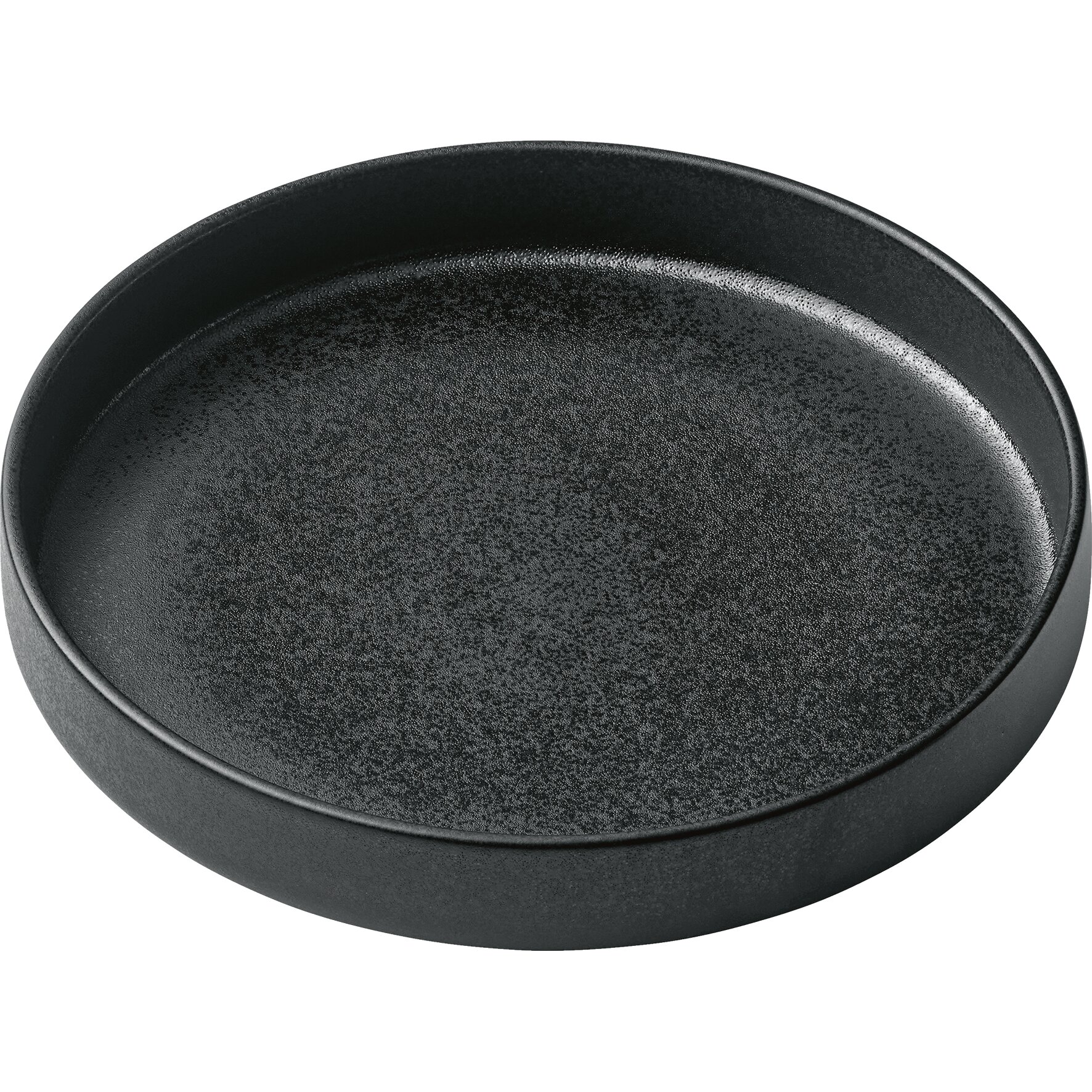 Teller tief rund hoher Rand 240 mm / 1,30 l schwarz Nara schwarz