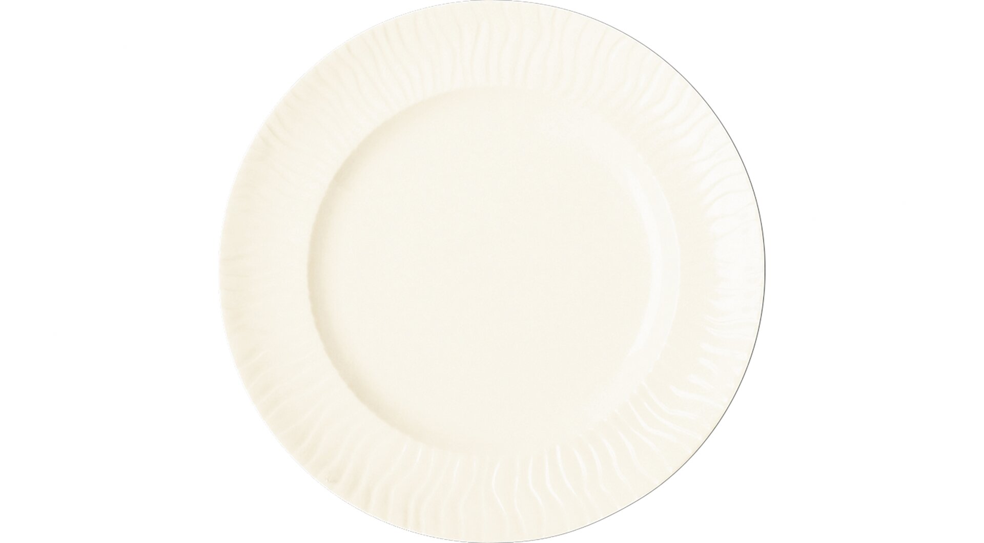 Teller flach rund 240 mm crème