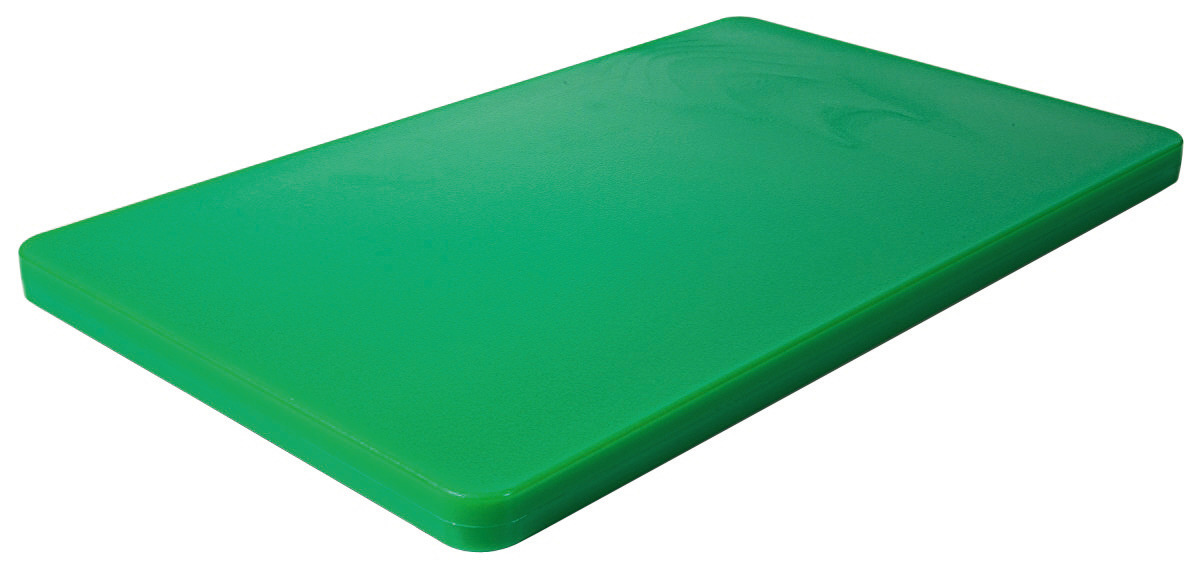 GN-Schneidbrett HACCP GN 1/1 530 x 325 x 25 mm mit Füßchen / grün