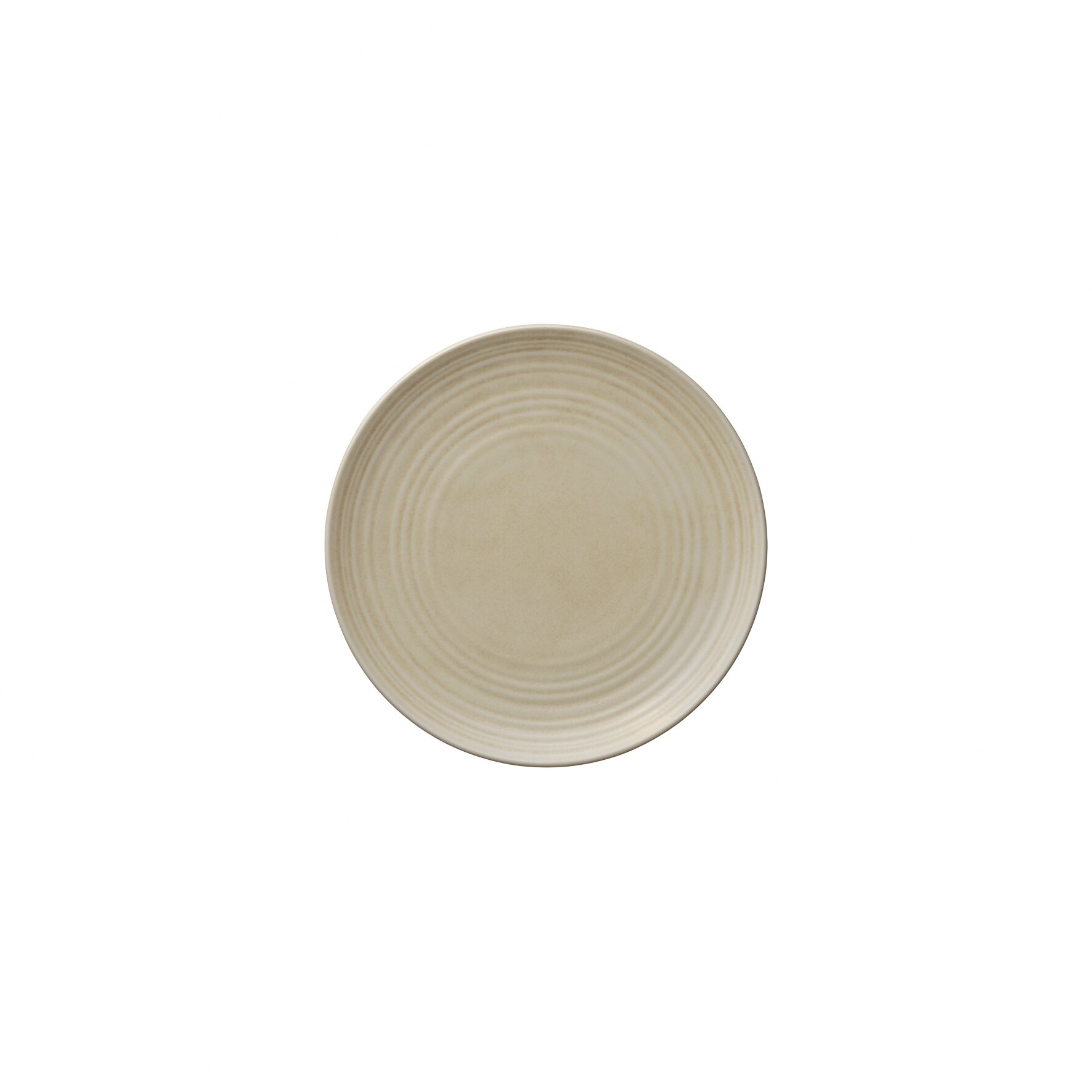 Coupteller flach rund Struktur 170 mm sand Country House