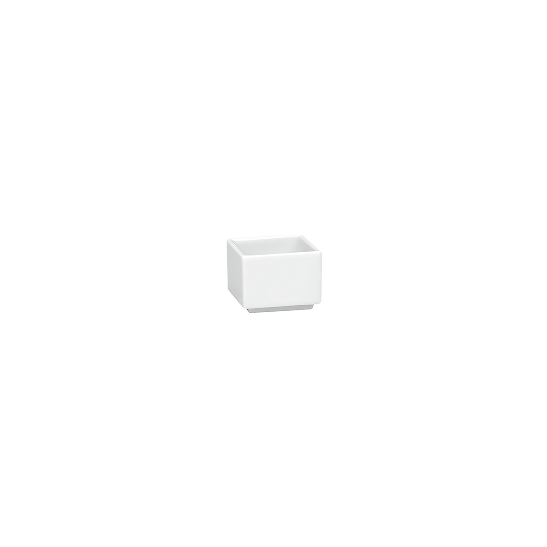 Schälchen eckig niedrig für Menage 51 x 51 mm / 0,05 l