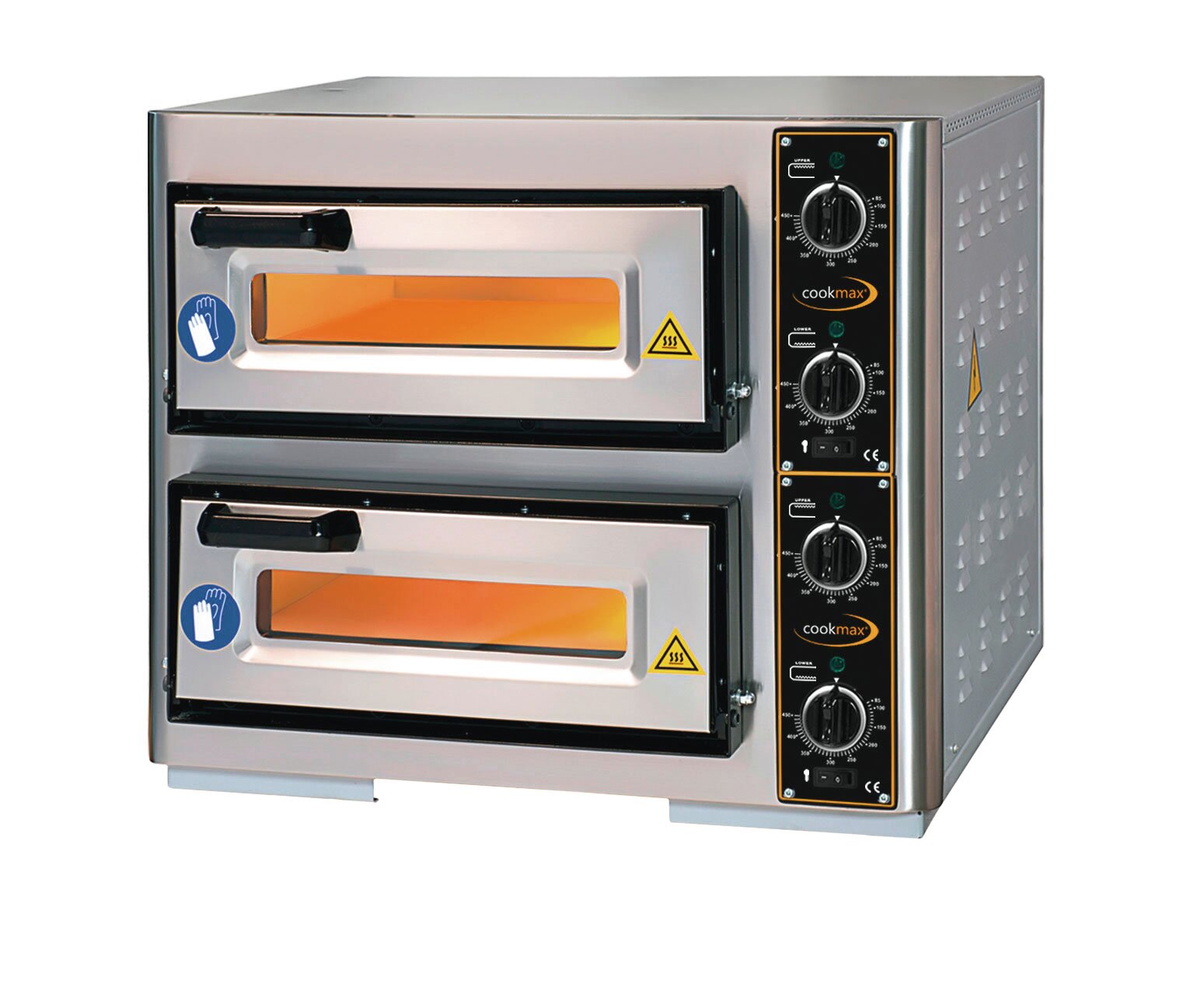 Pizzaofen 2 Backkammern für 2 Pizzen ø 400 mm