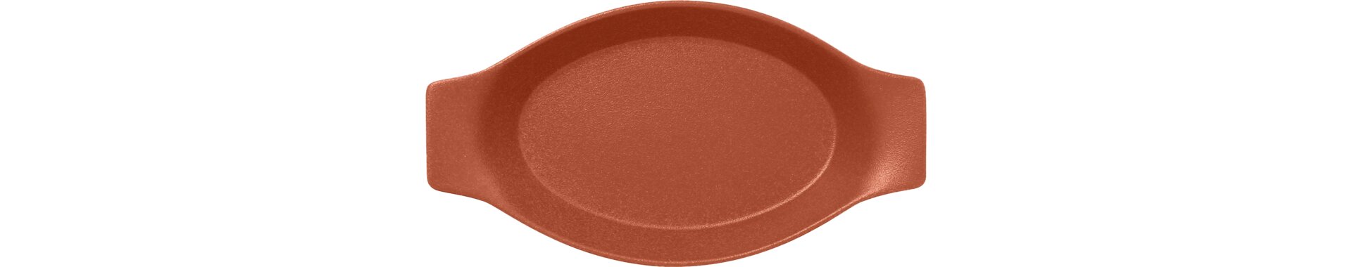 Schale oval mit Griffen 200 x 110 mm / 0,20 l terra Neofusion