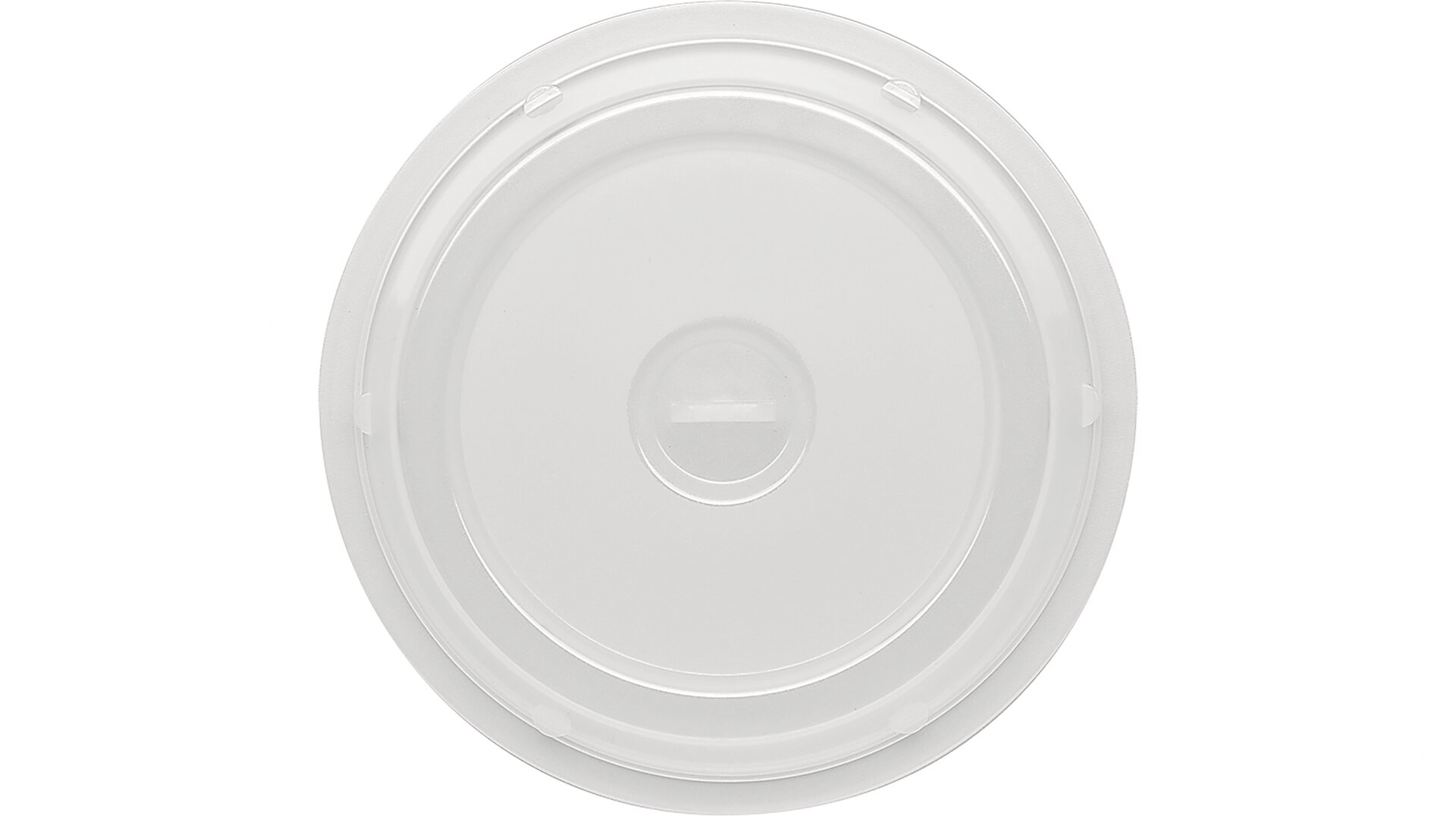 Cloche mit Griff rund / hoch 237 mm milchig-transparent