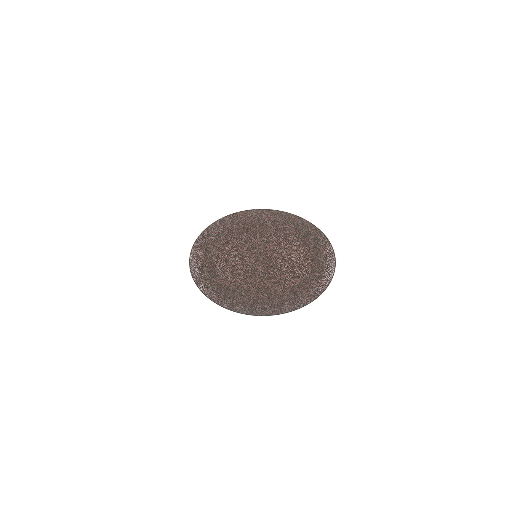 Coupplatte oval 118 x 88 mm Metallic Copper Purity Pearls