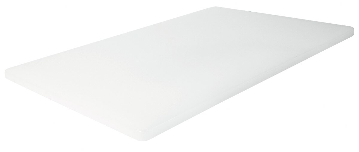 Schneidbrett HACCP 450 x 300 x 12 mm mit Füßchen / weiß
