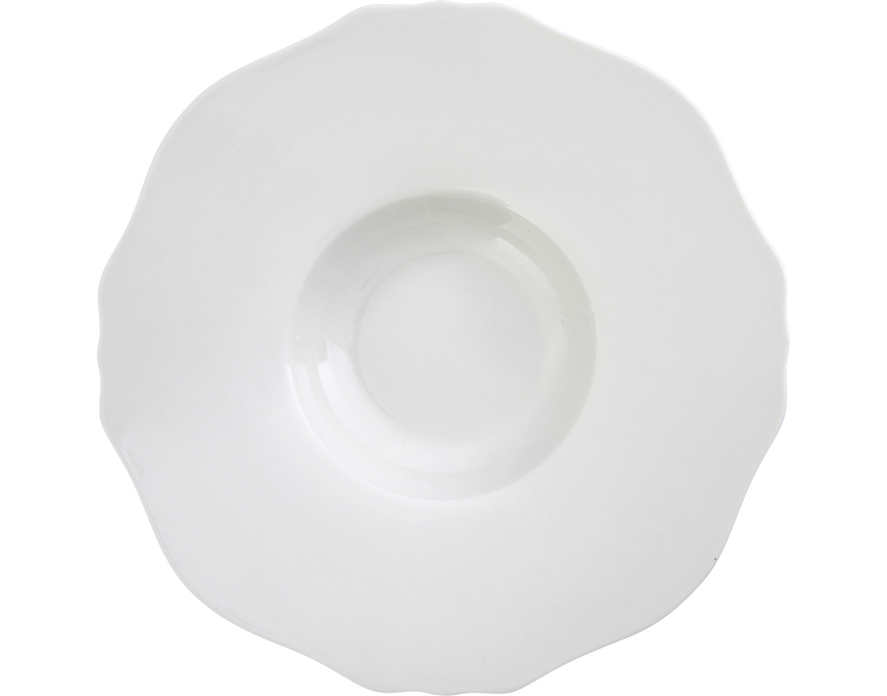 Gourmetteller tief breite Fahne 313 mm / 0,30 l weiß Contessa (Rosette)