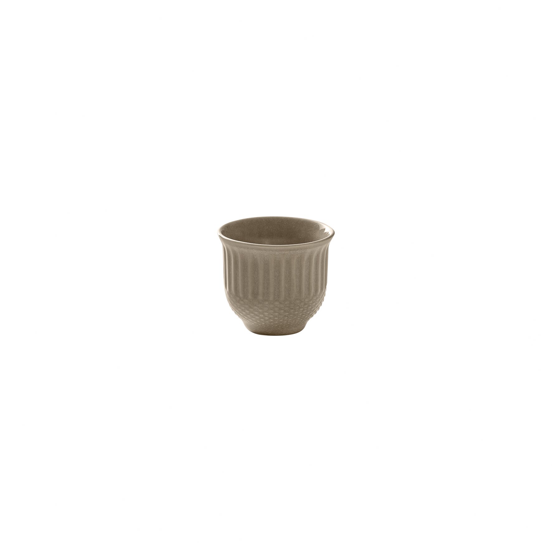 Tasse Relief 60 mm / 0,09 l almond Pine