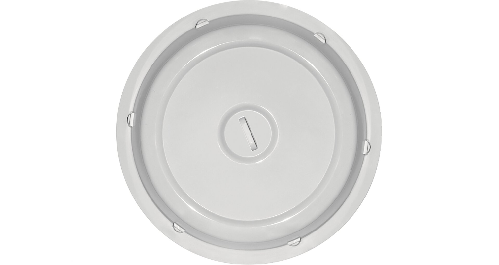Cloche mit Griff rund / hoch 225 mm grau