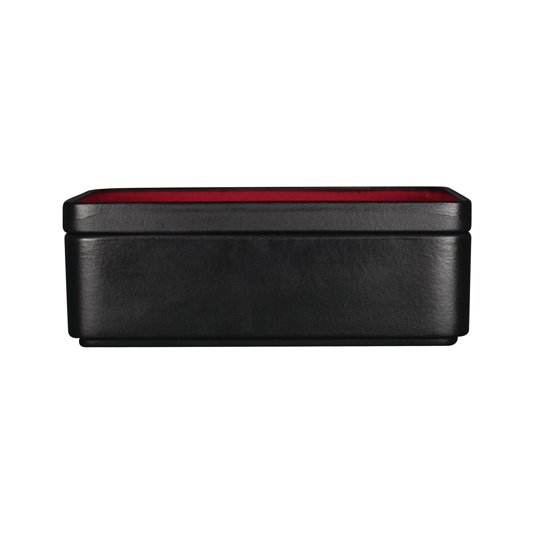Teller flach quadratisch 240 x 240 mm rot Fractal