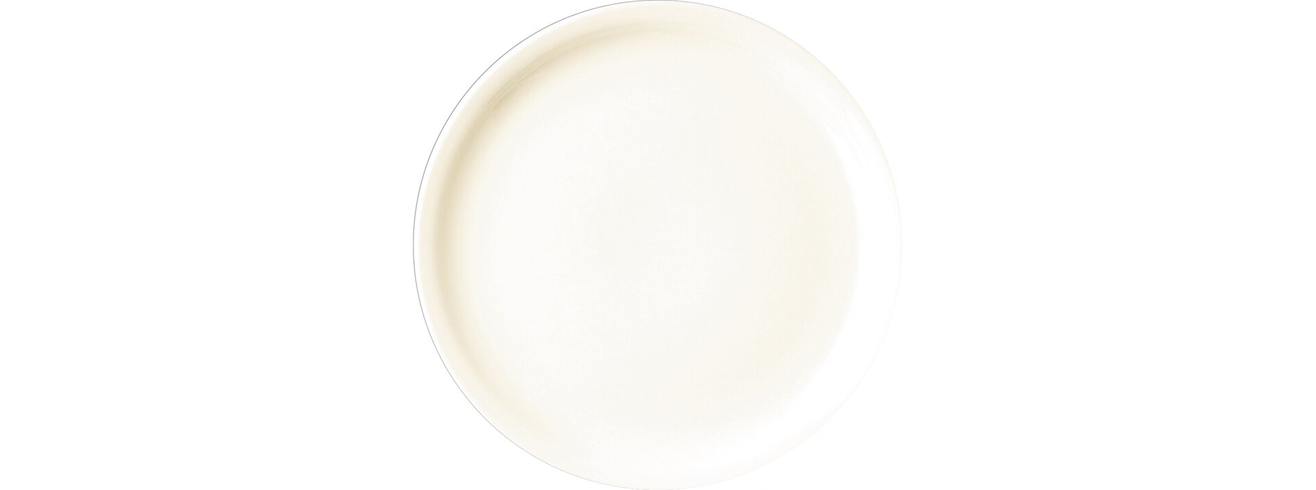 Coupteller flach rund 160 mm crème