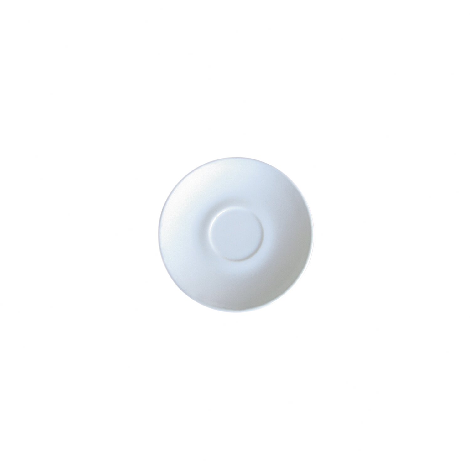 Untertasse 112 mm uni weiß passend zur Tasse 0,08 l