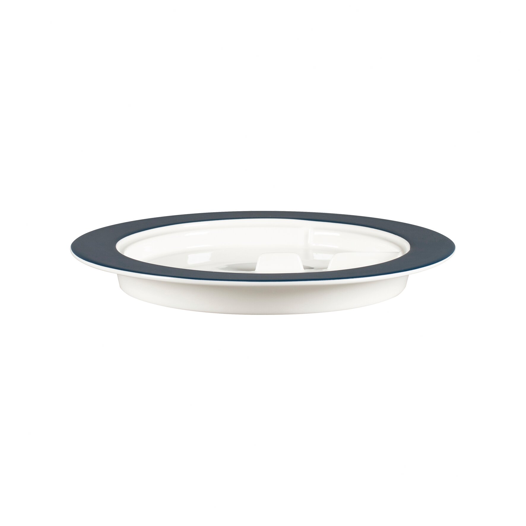 Teller flach mit Rand 230 mm blaue Fahne Sensate