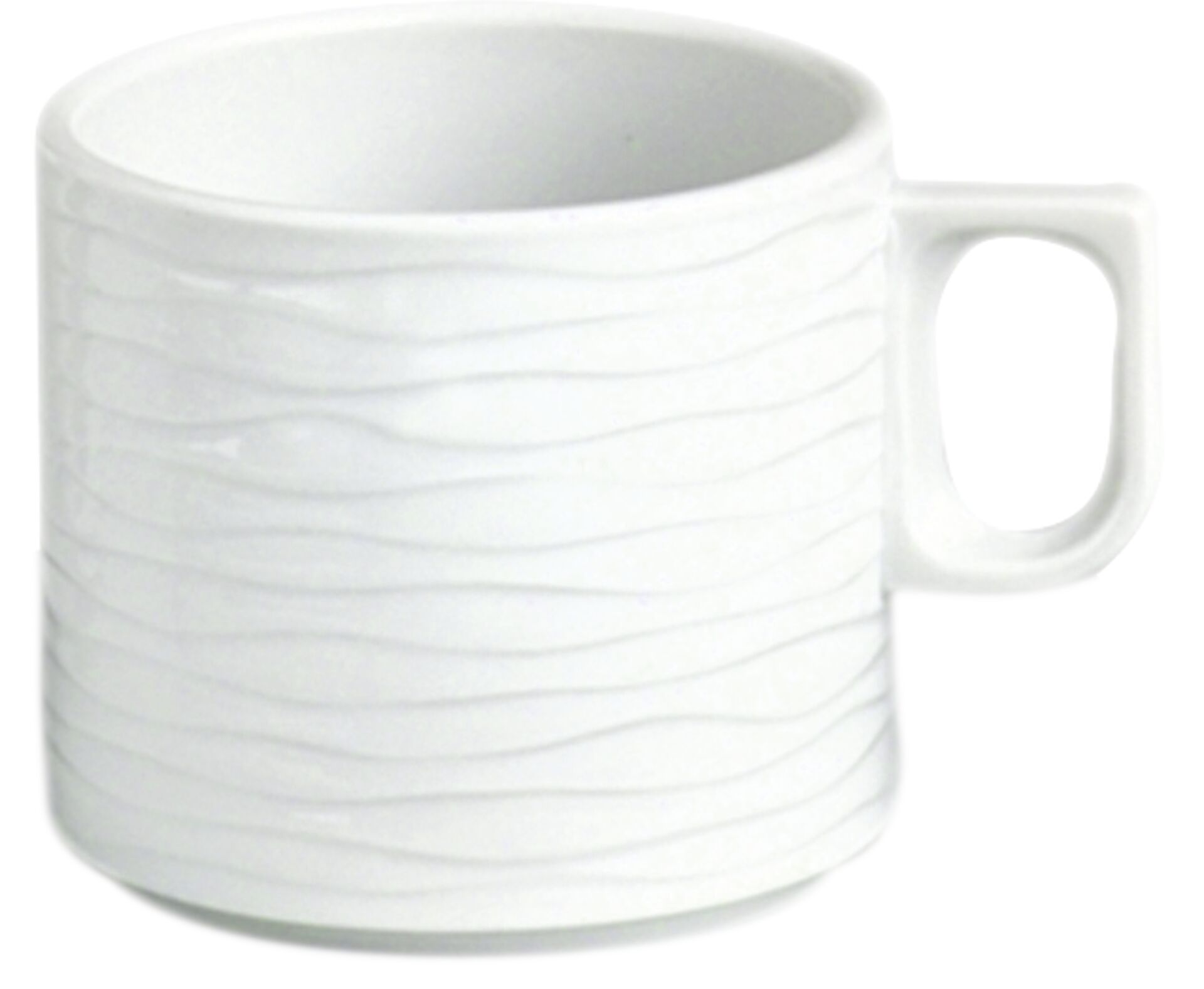 Kaffeetasse "curved" Hotelporzellan