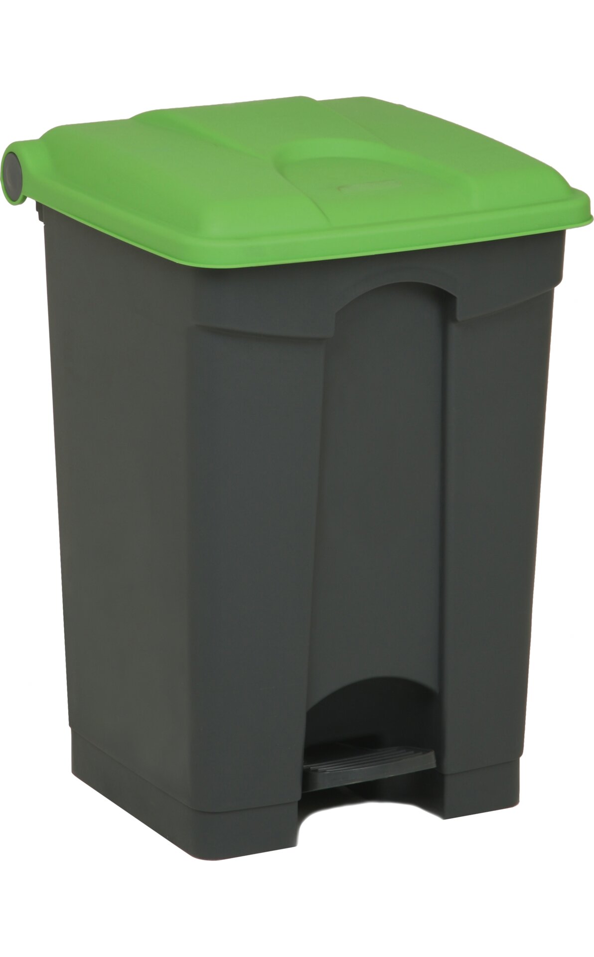 Treteimer 45 l rechteckig grau / grün 398 x 410 x 600 mm