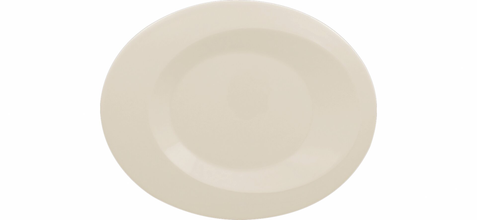 Teller oval 250 x 200 mm crème