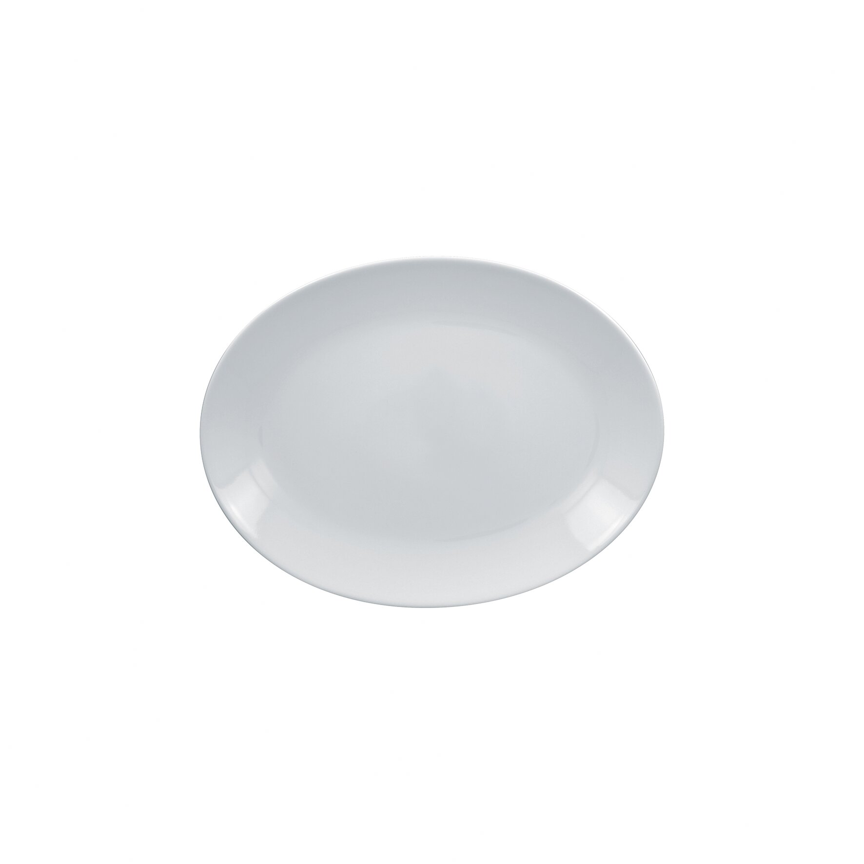 Platte oval 260 x 190 x 30 mm weiß Orion Plus