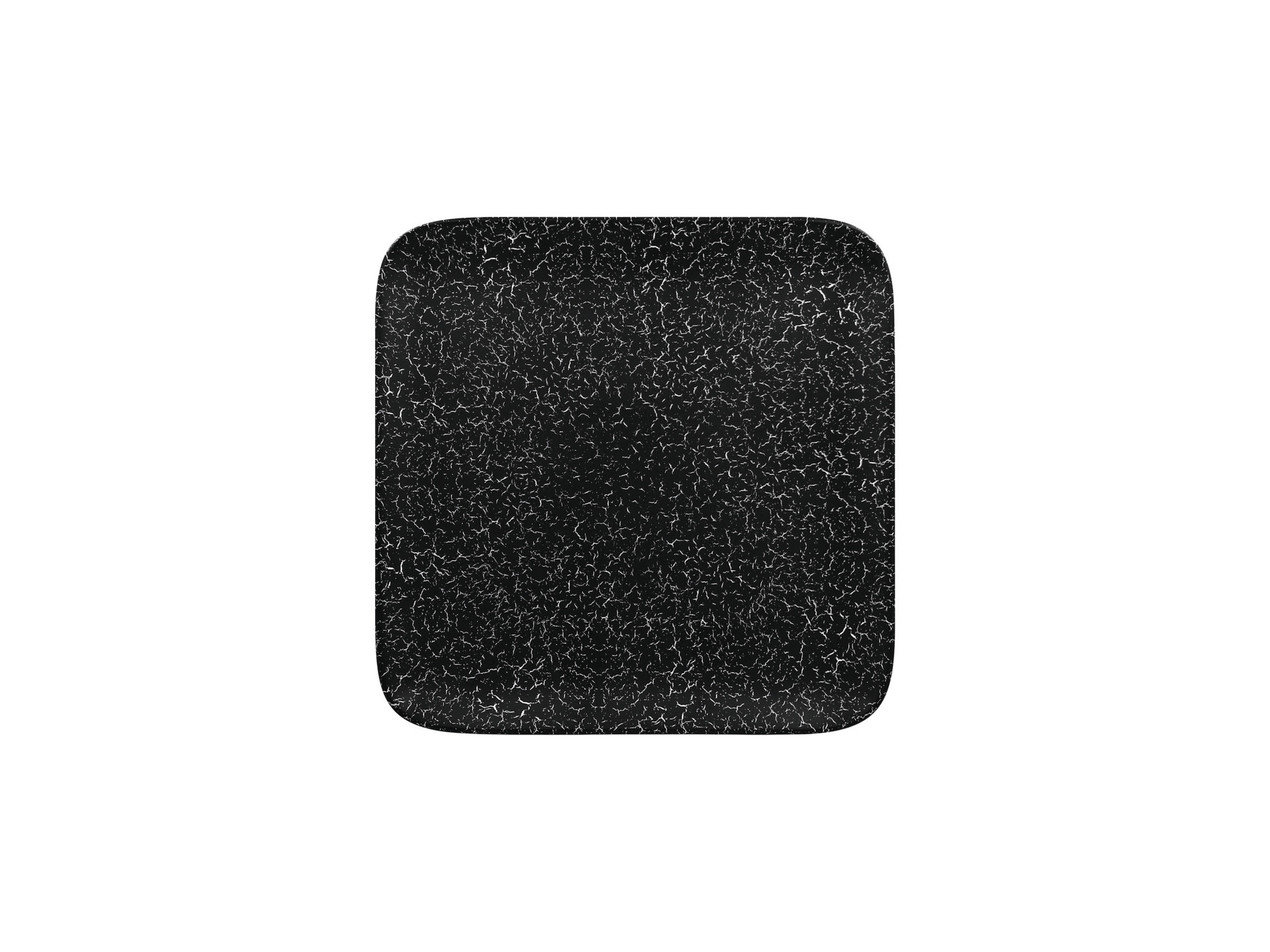 Teller quadratisch 220 x 220 mm schwarz