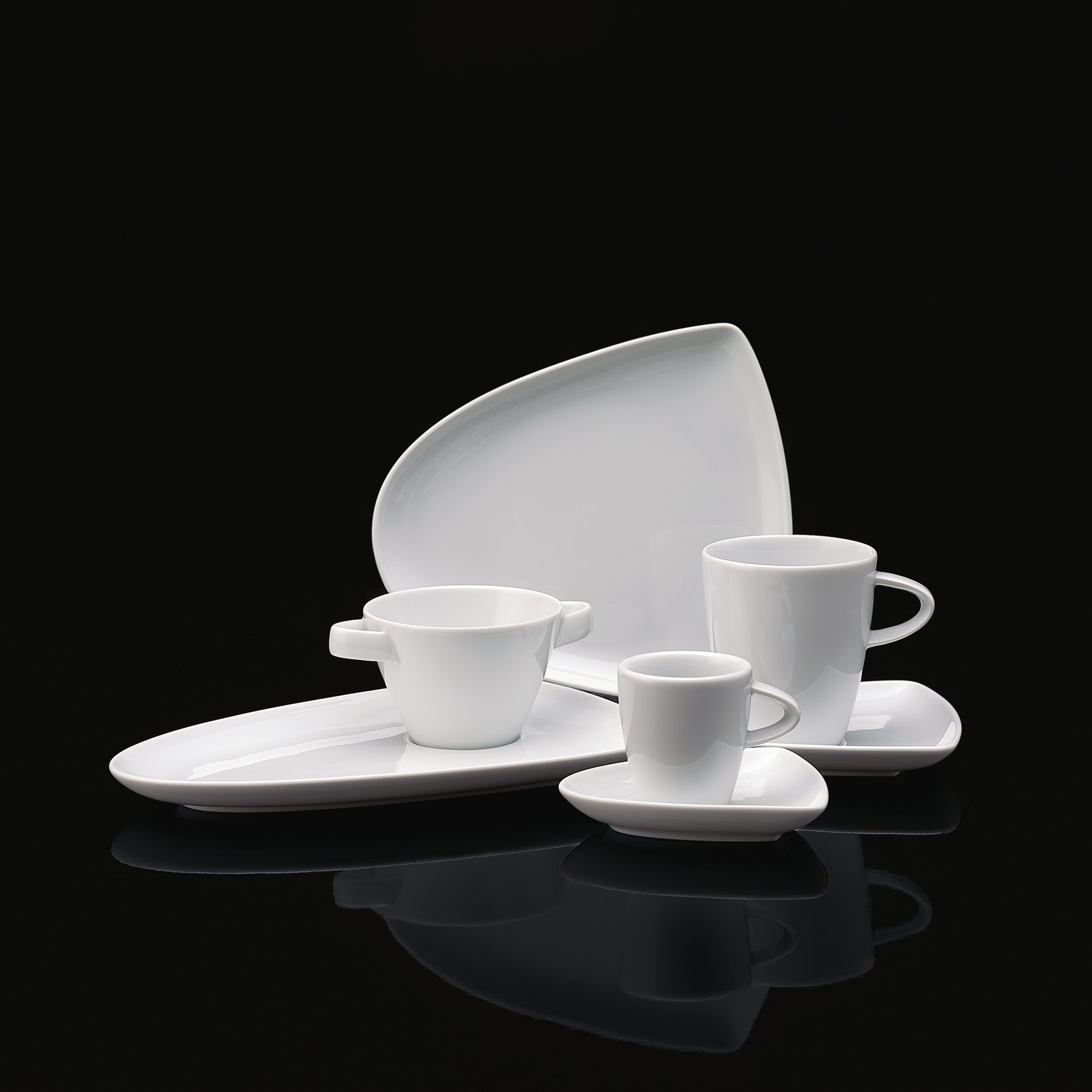 Kombi-Untertasse asymmetrisch 150 x 141 mm