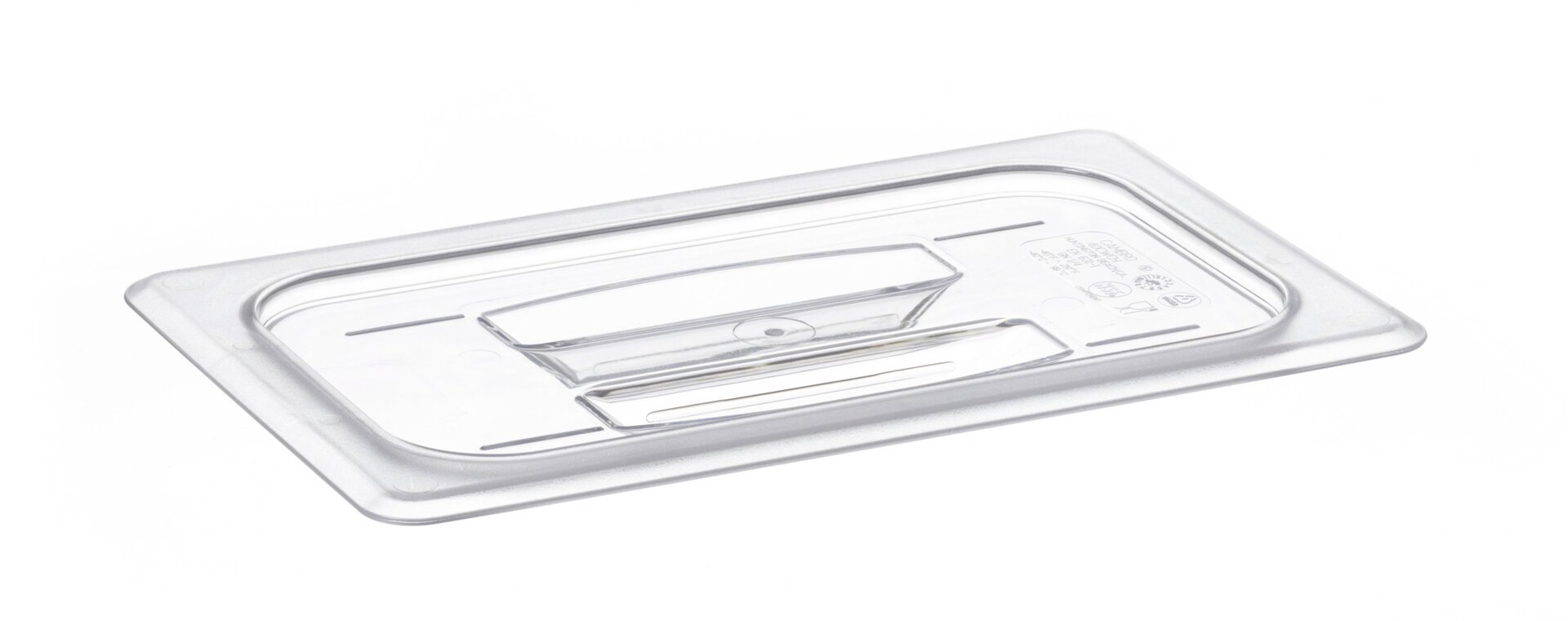 GN-Deckel GN 1/4 265 x 162 mm mit Griff ohne Aussparung Polycarbonat transparent