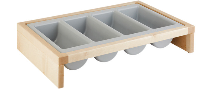 Besteckbehälter 2-tlg. 575 x 470 x 120 mm Ahorn