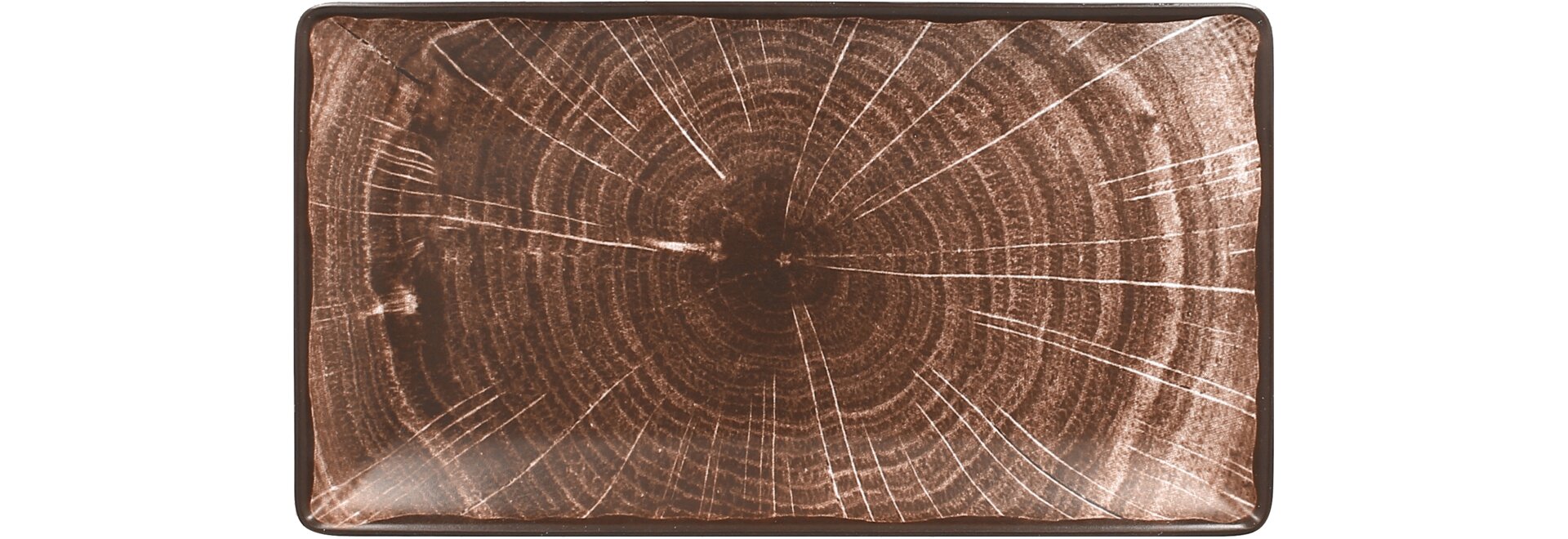 Servierteller rechteckig 335 x 181 x 27 mm oak-brown Woodart