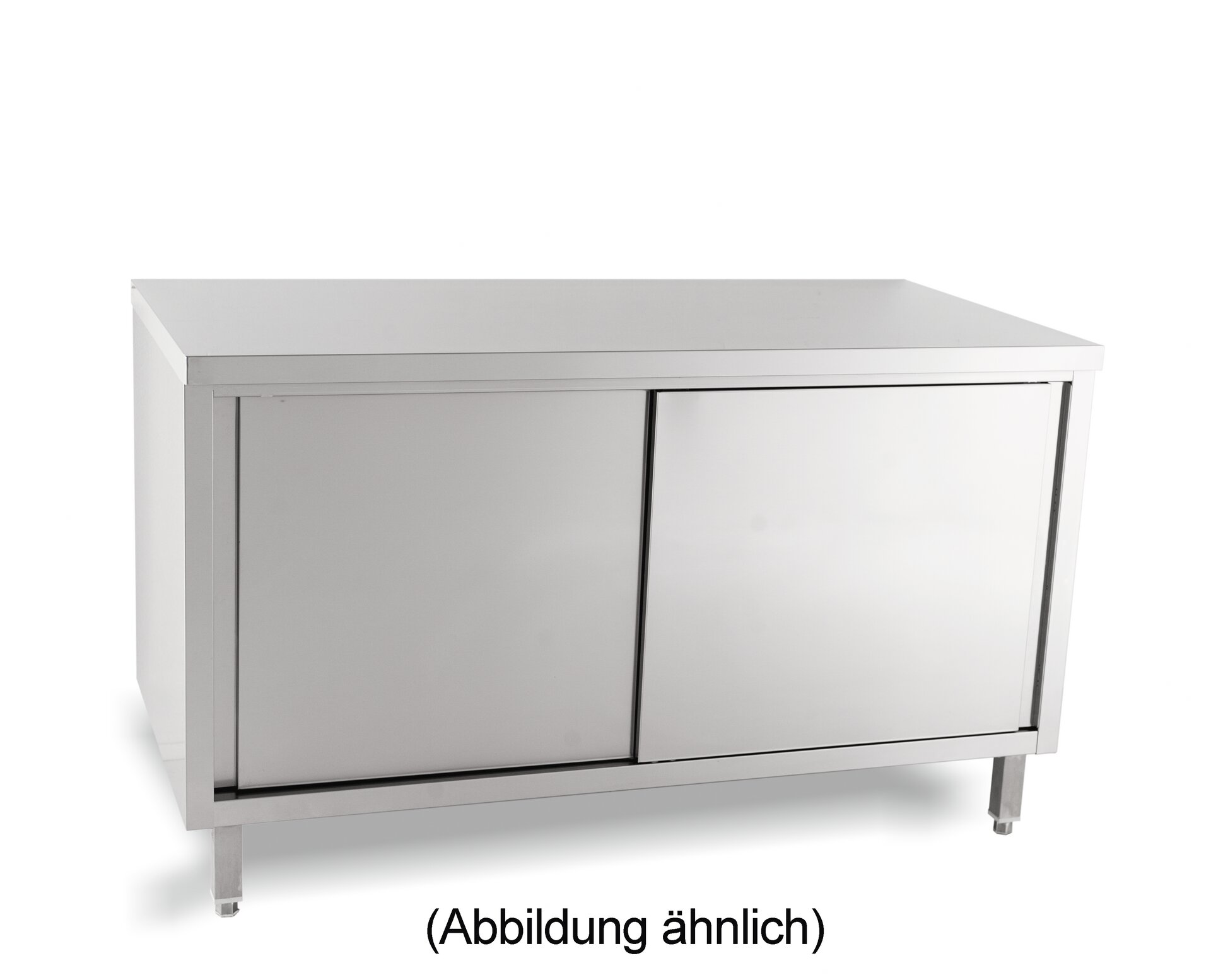 Arbeitsschrank mit Schiebetüren ohne Aufkantung 1400 x 700 x 850 mm