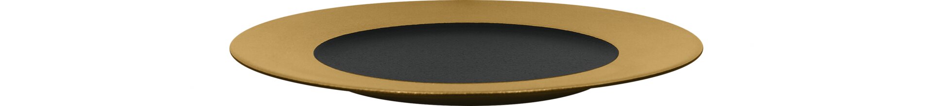 Teller flach 220 mm gold